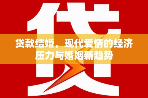黄骅贷款结婚，现代爱情的经济压力与婚姻新趋势