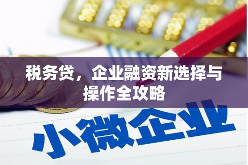 将军税务贷，企业融资新选择与操作全攻略