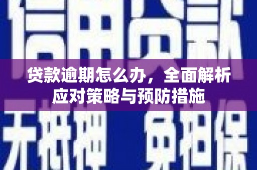 大邑贷款逾期怎么办，全面解析应对策略与预防措施
