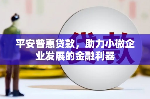 新都平安普惠贷款，助力小微企业发展的金融利器