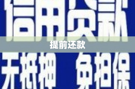 弥陀提前还款
