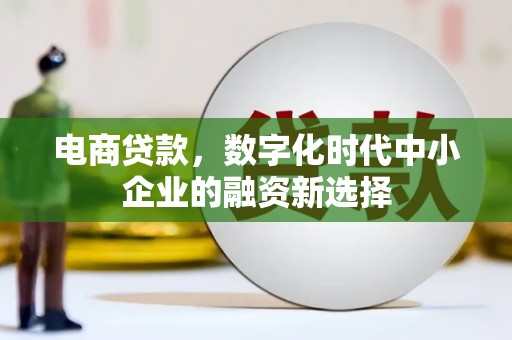 剑河电商贷款，数字化时代中小企业的融资新选择
