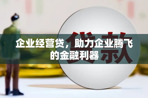 从化企业经营贷，助力企业腾飞的金融利器