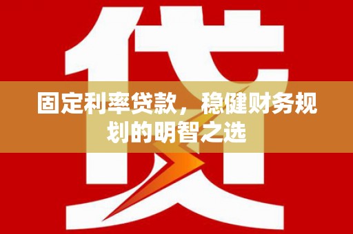 盐津固定利率贷款，稳健财务规划的明智之选
