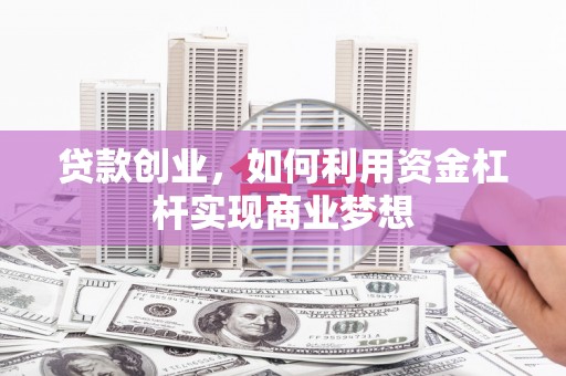遂溪贷款创业，如何利用资金杠杆实现商业梦想