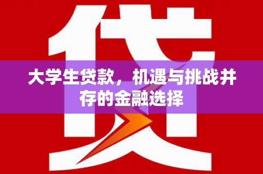 水富大学生贷款，机遇与挑战并存的金融选择